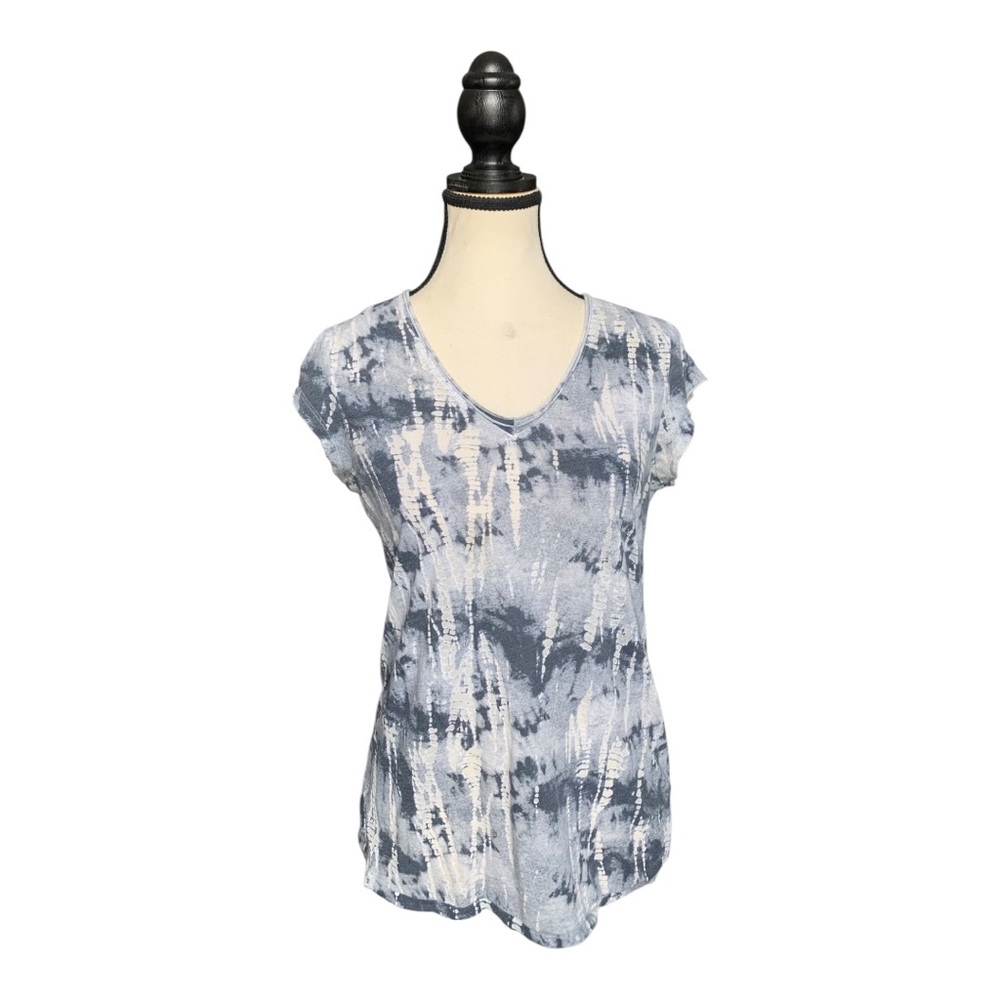 Calvin Klein Jeans Monochrome Tie-Dye V-Neck Tee